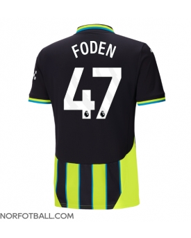 Billige Fotballdrakt Manchester City Phil Foden #47 Replika Bortedrakt 2024-25 Kortermet